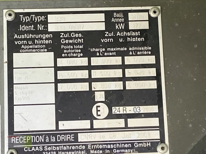 Mähdrescher des Typs CLAAS TUCANO 430 MIT V540+TW, Gebrauchtmaschine in Vohburg (Bild 25)